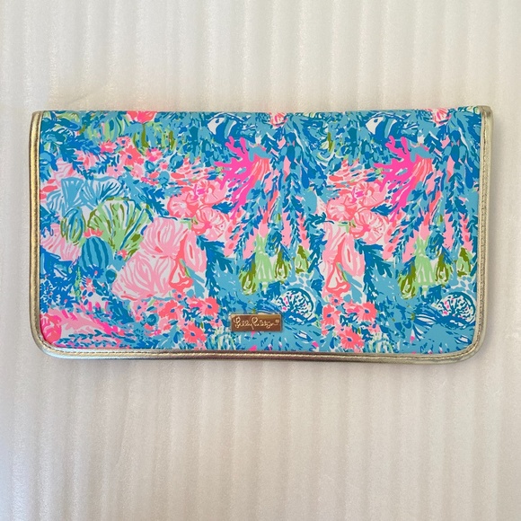 Lilly Pulitzer Accessories - Lilly Pulitzer Blue and Pink Clutch